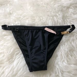 VS ITSY BIKINI BOTTOM SIDE STRAP GOLD HARDWARE M